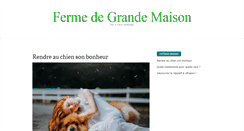 Desktop Screenshot of ferme-de-grande-maison.fr
